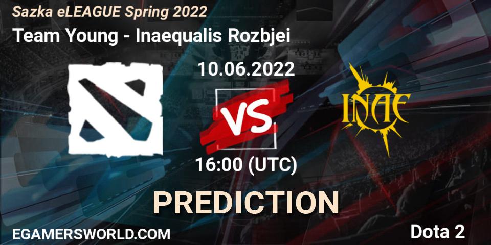 Prognose für das Spiel Team Young VS Inaequalis Rozbíječi. 10.06.2022 at 17:05. Dota 2 - Sazka eLEAGUE Spring 2022