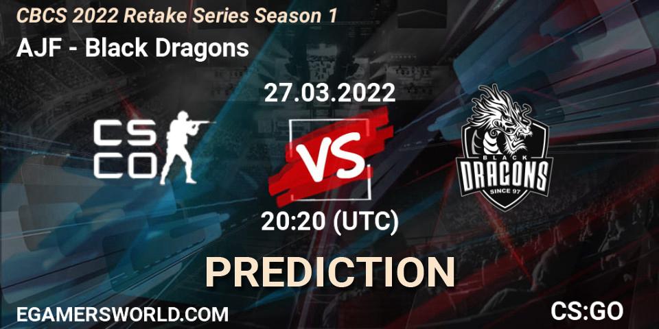 Prognose für das Spiel Arena Jogue Fácil Esports VS Black Dragons. 27.03.22. CS2 (CS:GO) - CBCS 2022 Retake Series Season 1
