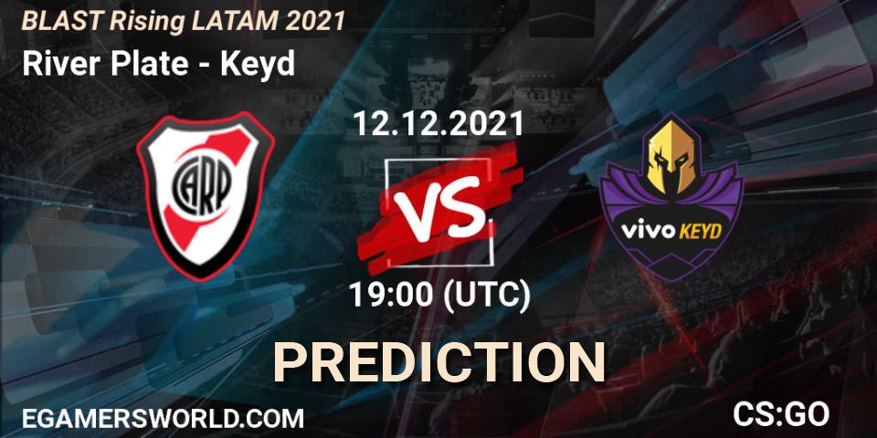 Prognose für das Spiel River Plate VS Keyd. 12.12.21. CS2 (CS:GO) - BLAST Rising LATAM 2021