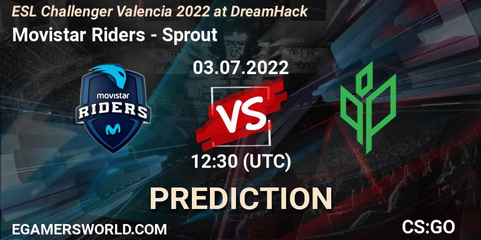 Prognose für das Spiel Movistar Riders VS Sprout. 03.07.22. CS2 (CS:GO) - ESL Challenger Valencia 2022 at DreamHack