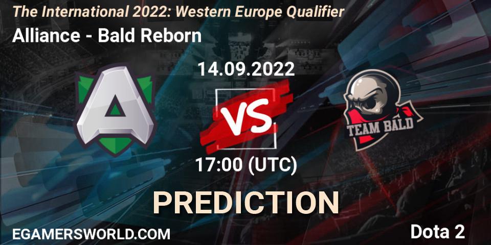 Prognose für das Spiel Alliance VS Bald Reborn. 14.09.22. Dota 2 - The International 2022: Western Europe Qualifier