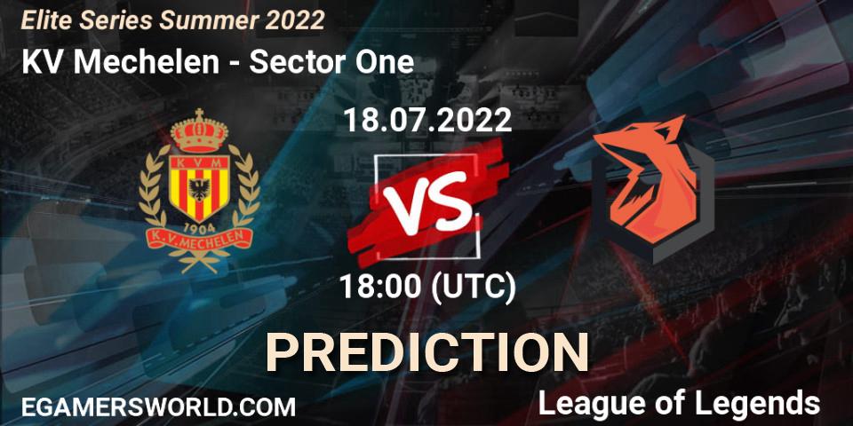 Prognose für das Spiel KV Mechelen VS Sector One. 18.07.2022 at 18:00. LoL - Elite Series Summer 2022