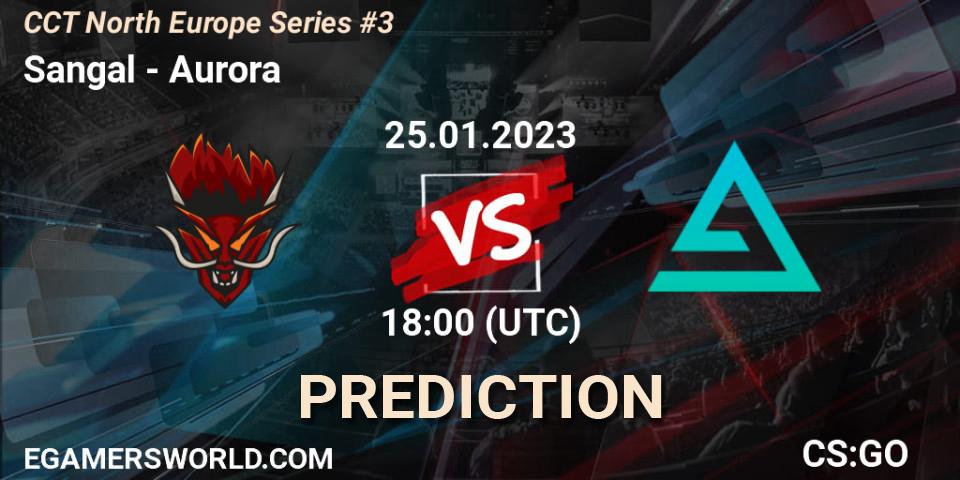 Prognose für das Spiel Sangal VS Aurora. 25.01.2023 at 18:30. Counter-Strike (CS2) - CCT North Europe Series #3