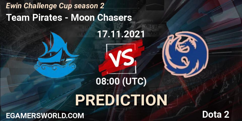 Prognose für das Spiel Team Pirates VS Moon Chasers. 17.11.21. Dota 2 - Ewin Challenge Cup season 2