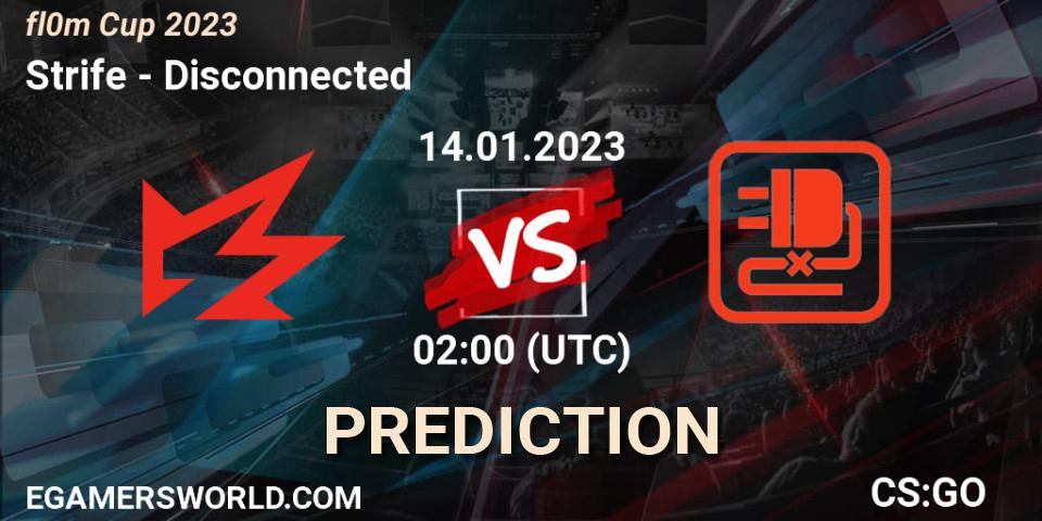 Prognose für das Spiel Strife VS Disconnected. 14.01.23. CS2 (CS:GO) - fl0m Cup 2023