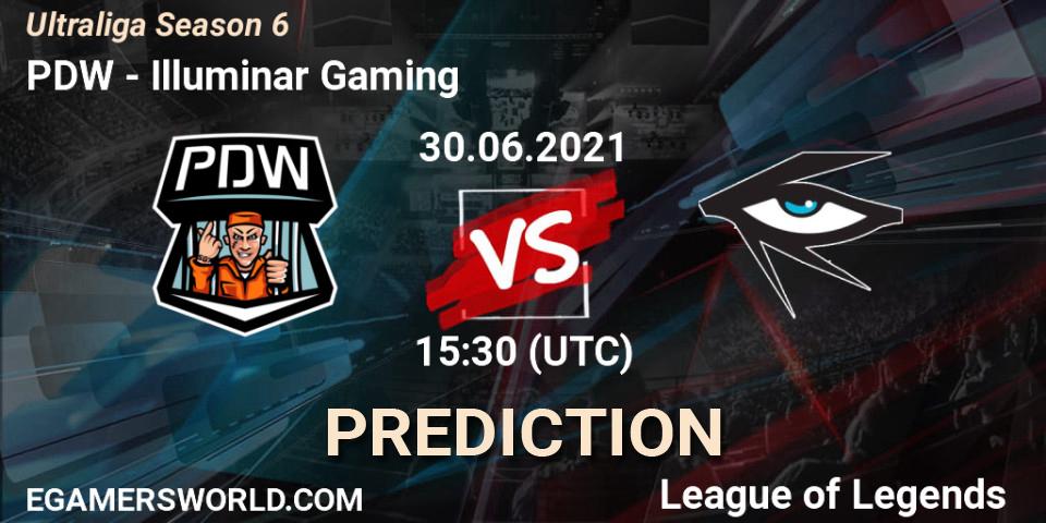 Prognose für das Spiel PDW VS Illuminar Gaming. 09.06.2021 at 18:30. LoL - Ultraliga Season 6