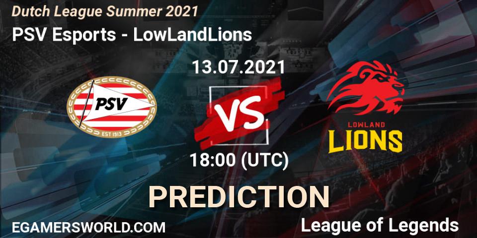 Prognose für das Spiel PSV Esports VS LowLandLions. 15.06.2021 at 19:00. LoL - Dutch League Summer 2021