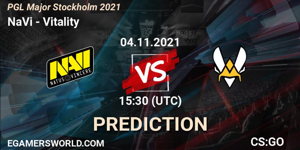 Prognose für das Spiel NaVi VS Vitality. 05.11.21. CS2 (CS:GO) - PGL Major Stockholm 2021