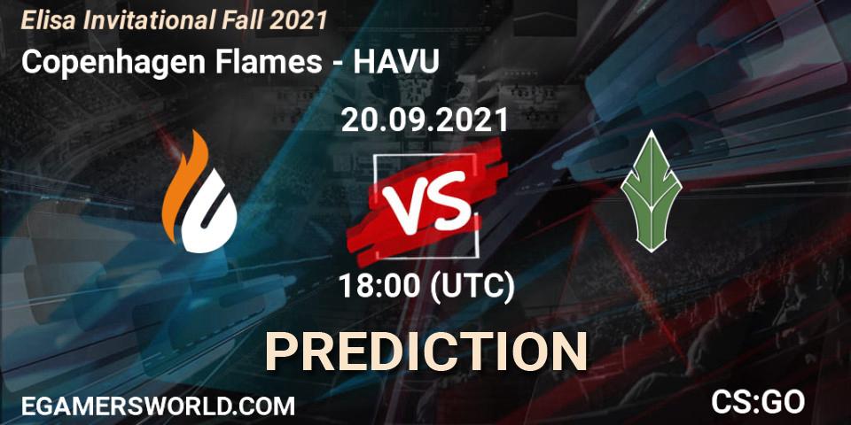 Prognose für das Spiel Copenhagen Flames VS HAVU. 20.09.21. CS2 (CS:GO) - Elisa Invitational Fall 2021