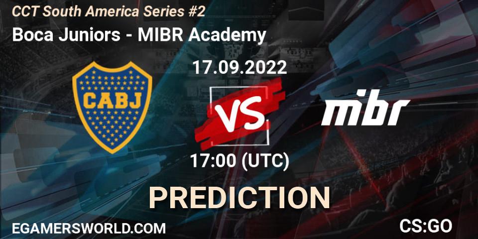 Prognose für das Spiel Boca Juniors VS MIBR Academy. 17.09.2022 at 17:00. Counter-Strike (CS2) - CCT South America Series #2