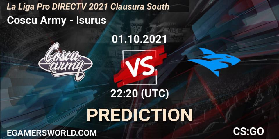 Prognose für das Spiel Coscu Army VS Isurus. 01.10.2021 at 22:00. Counter-Strike (CS2) - La Liga Season 4: Sur Pro Division - Clausura