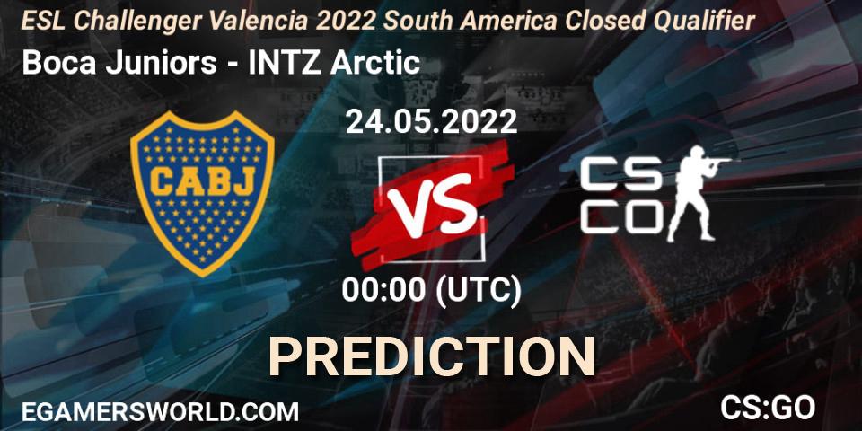 Prognose für das Spiel Boca Juniors VS INTZ Arctic. 24.05.2022 at 00:00. Counter-Strike (CS2) - ESL Challenger Valencia 2022 South America Closed Qualifier