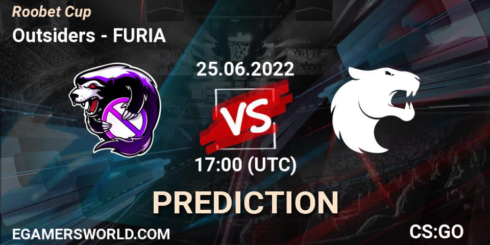 Prognose für das Spiel Outsiders VS FURIA. 25.06.2022 at 17:00. Counter-Strike (CS2) - Roobet Cup