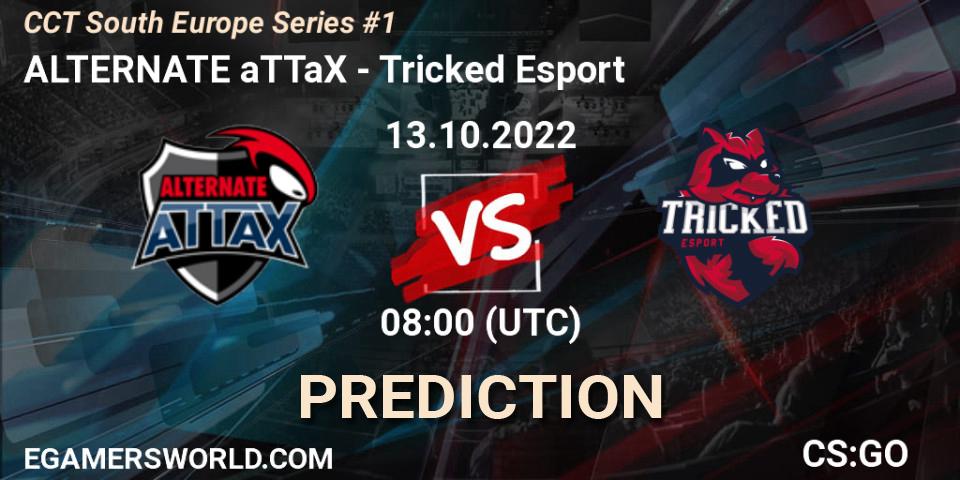 Prognose für das Spiel ALTERNATE aTTaX VS Tricked Esport. 13.10.22. CS2 (CS:GO) - CCT South Europe Series #1