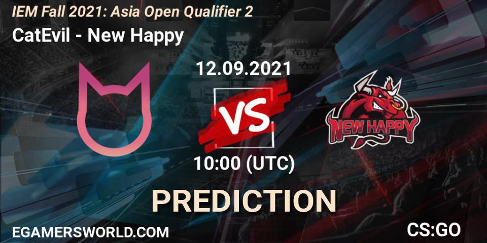 Prognose für das Spiel CatEvil VS New Happy. 12.09.21. CS2 (CS:GO) - IEM Fall 2021: Asia Open Qualifier 2