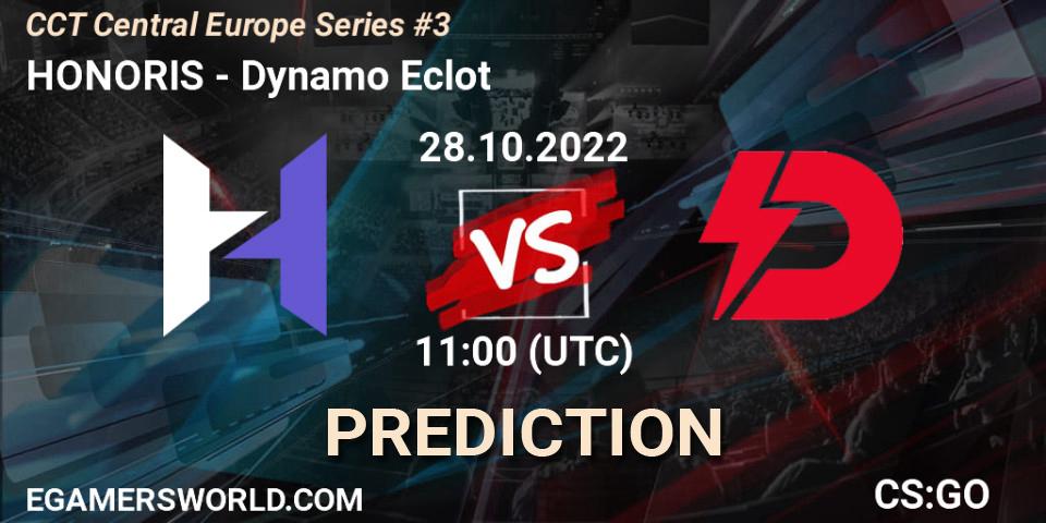 Prognose für das Spiel HONORIS VS Dynamo Eclot. 28.10.2022 at 11:00. Counter-Strike (CS2) - CCT Central Europe Series #3