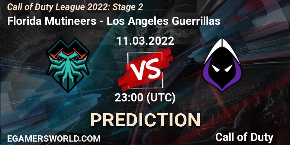 Prognose für das Spiel Florida Mutineers VS Los Angeles Guerrillas. 11.03.2022 at 23:00. Call of Duty - Call of Duty League 2022: Stage 2
