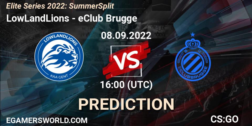 Prognose für das Spiel LowLandLions VS eClub Brugge. 08.09.2022 at 16:00. Counter-Strike (CS2) - Elite Series 2022: Summer Split