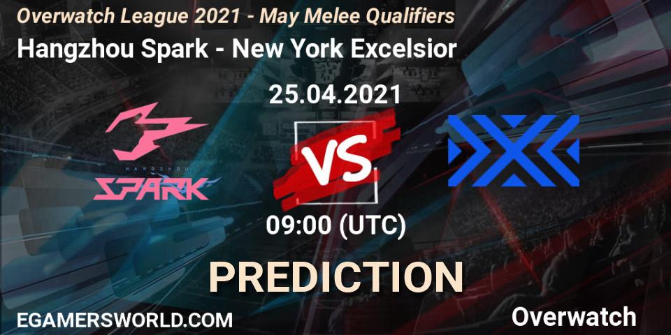 Prognose für das Spiel Hangzhou Spark VS New York Excelsior. 25.04.21. Overwatch - Overwatch League 2021 - May Melee Qualifiers