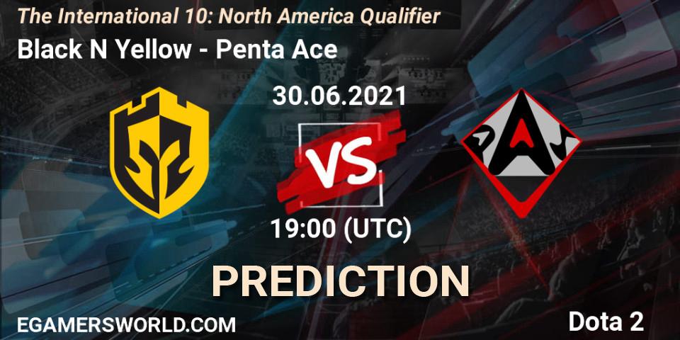 Prognose für das Spiel Black N Yellow VS Penta Ace. 30.06.2021 at 17:55. Dota 2 - The International 10: North America Qualifier