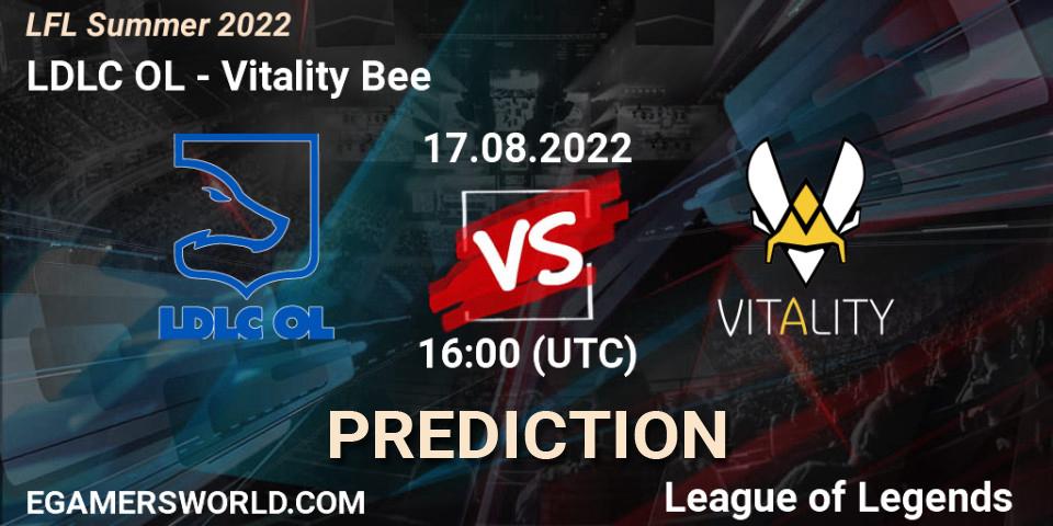 Prognose für das Spiel LDLC OL VS Vitality Bee. 17.08.22. LoL - LFL Summer 2022