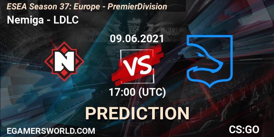 Prognose für das Spiel Nemiga VS LDLC. 09.06.21. CS2 (CS:GO) - ESEA Season 37: Europe - Premier Division