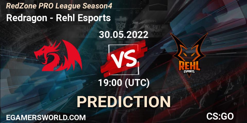 Prognose für das Spiel Redragon VS Rehl Esports. 30.05.22. CS2 (CS:GO) - RedZone PRO League Season 4