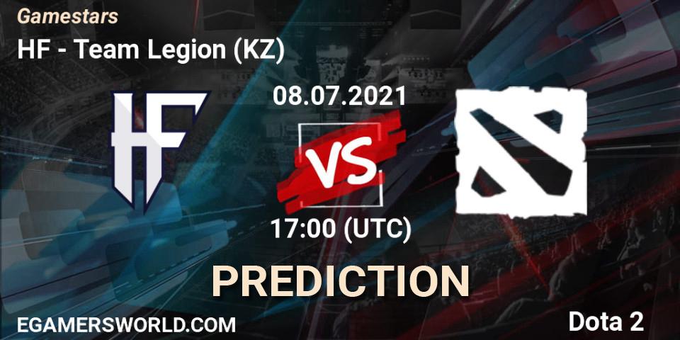 Prognose für das Spiel HF VS Team Legion (KZ). 08.07.21. Dota 2 - Gamestars