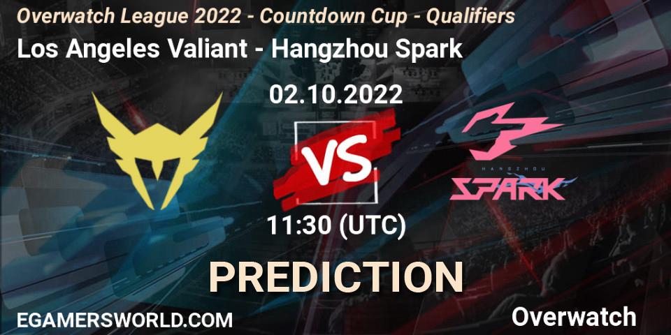 Prognose für das Spiel Los Angeles Valiant VS Hangzhou Spark. 02.10.22. Overwatch - Overwatch League 2022 - Countdown Cup - Qualifiers