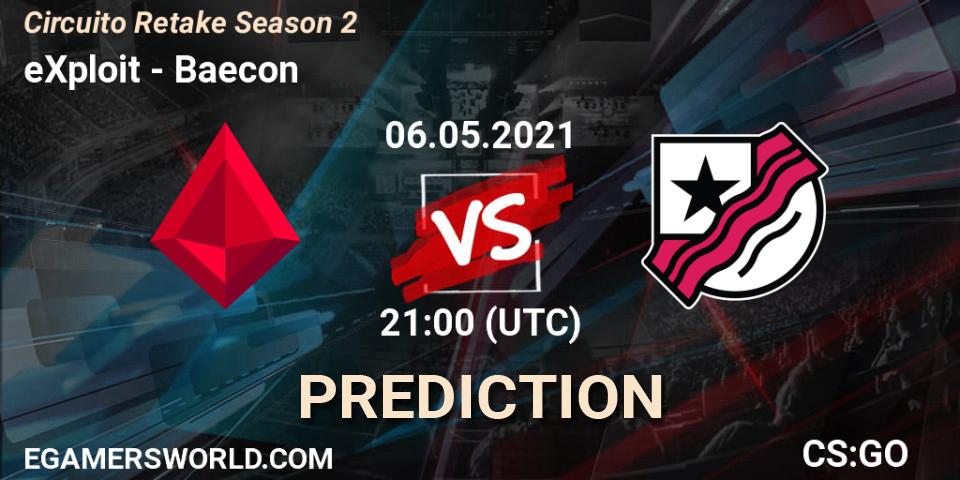 Prognose für das Spiel eXploit VS Baecon. 06.05.21. CS2 (CS:GO) - Circuito Retake Season 2