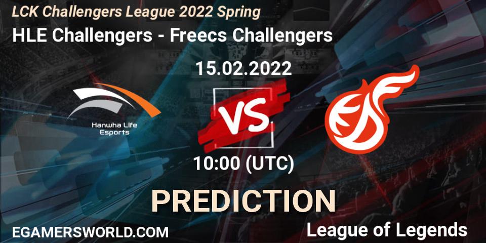 Prognose für das Spiel HLE Challengers VS Freecs Challengers. 15.02.2022 at 10:00. LoL - LCK Challengers League 2022 Spring
