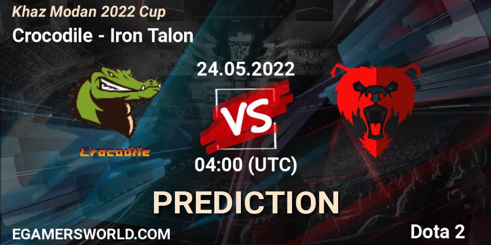 Prognose für das Spiel Crocodile VS Iron Talon. 24.05.22. Dota 2 - Khaz Modan 2022 Cup