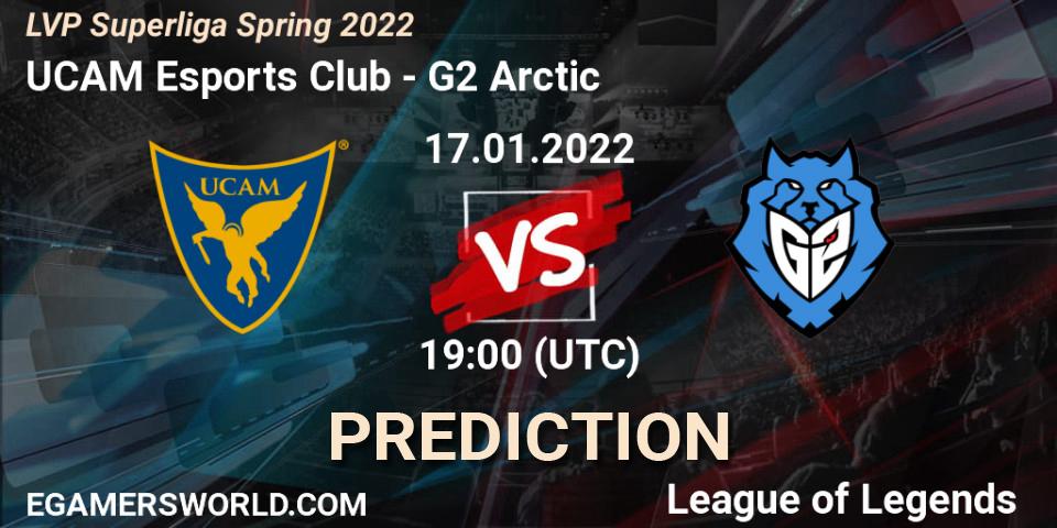 Prognose für das Spiel UCAM Esports Club VS G2 Arctic. 17.01.2022 at 17:45. LoL - LVP Superliga Spring 2022