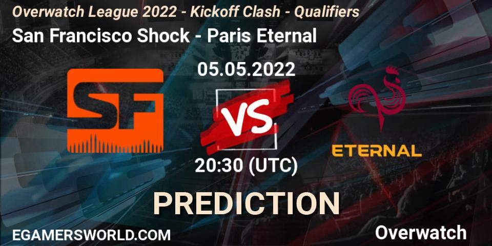 Prognose für das Spiel San Francisco Shock VS Paris Eternal. 05.05.22. Overwatch - Overwatch League 2022 - Kickoff Clash - Qualifiers