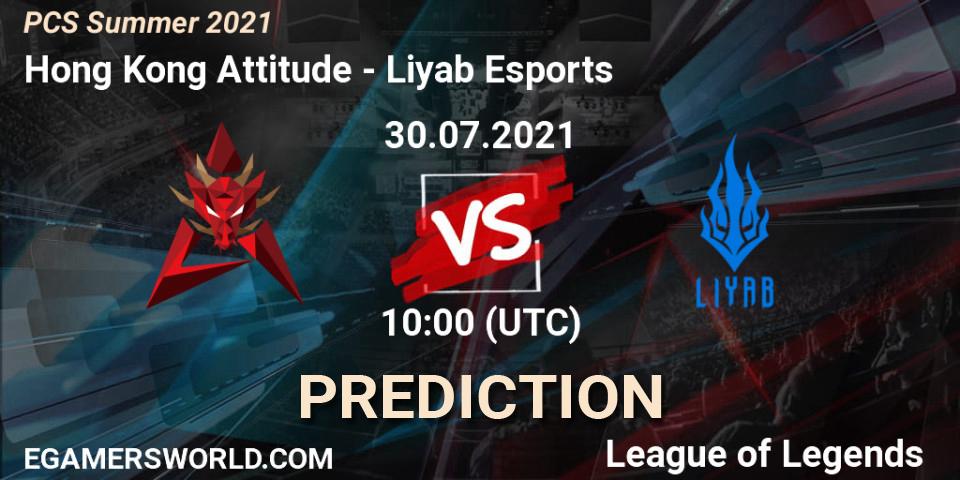 Prognose für das Spiel Hong Kong Attitude VS Liyab Esports. 30.07.21. LoL - PCS Summer 2021