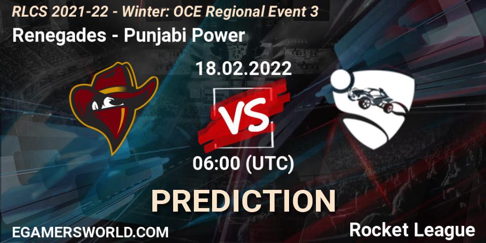 Prognose für das Spiel Renegades VS The Kibbles. 18.02.2022 at 06:00. Rocket League - RLCS 2021-22 - Winter: OCE Regional Event 3