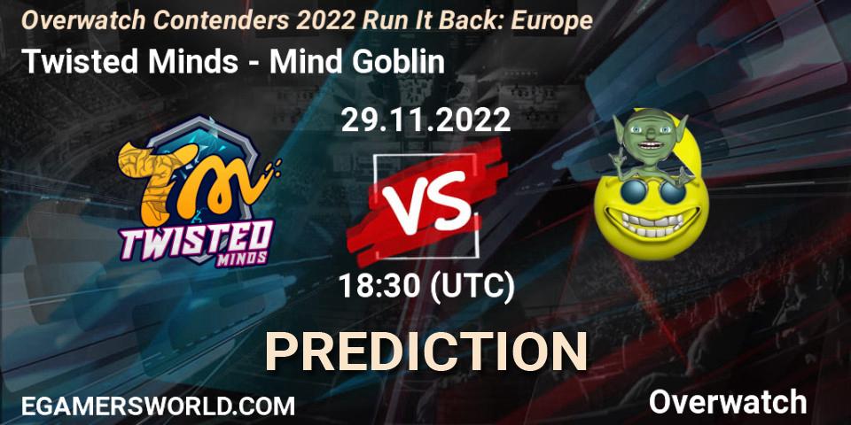 Prognose für das Spiel Twisted Minds VS Fancy Fellas. 29.11.2022 at 20:00. Overwatch - Overwatch Contenders 2022 Run It Back: Europe