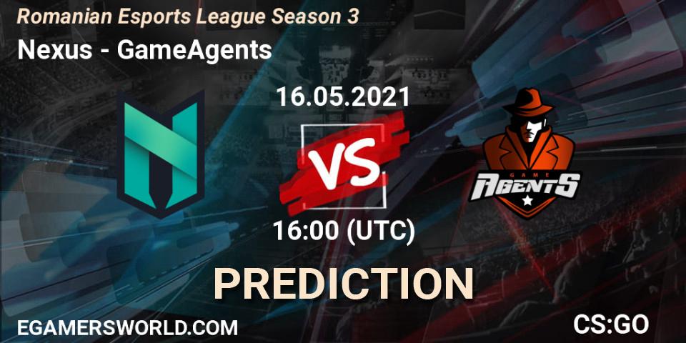 Prognose für das Spiel Nexus VS GameAgents. 16.05.2021 at 16:00. Counter-Strike (CS2) - Romanian Esports League Season 3