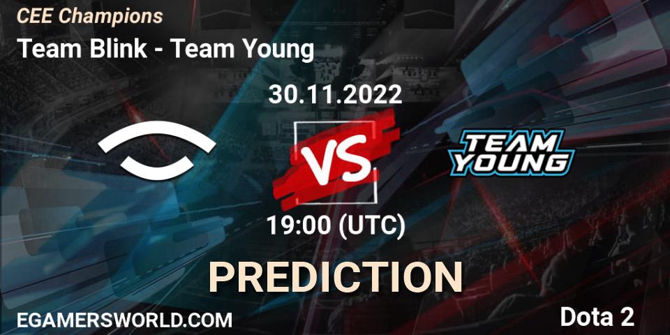 Prognose für das Spiel Team Blink VS Team Young. 30.11.22. Dota 2 - CEE Champions