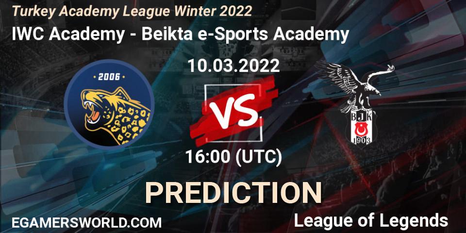 Prognose für das Spiel IWC Academy VS Beşiktaş e-Sports Academy. 10.03.22. LoL - Turkey Academy League Winter 2022