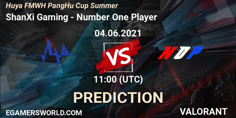 Prognose für das Spiel ShanXi Gaming VS Number One Player. 04.06.2021 at 11:00. VALORANT - Huya FMWH PangHu Cup Summer
