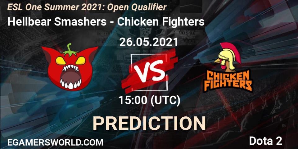 Prognose für das Spiel Hellbear Smashers VS Chicken Fighters. 26.05.2021 at 15:08. Dota 2 - ESL One Summer 2021: Open Qualifier