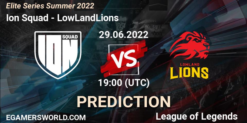 Prognose für das Spiel Ion Squad VS LowLandLions. 29.06.22. LoL - Elite Series Summer 2022