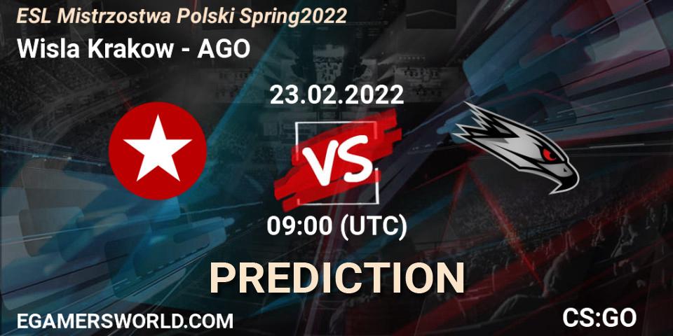 Prognose für das Spiel Wisla Krakow VS AGO. 23.02.22. CS2 (CS:GO) - ESL Mistrzostwa Polski Spring 2022