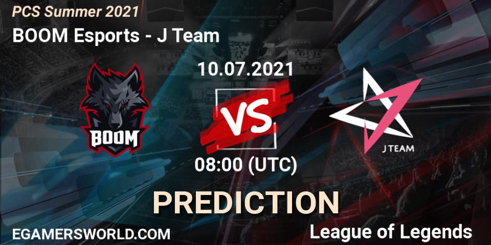 Prognose für das Spiel BOOM Esports VS J Team. 10.07.2021 at 08:00. LoL - PCS Summer 2021