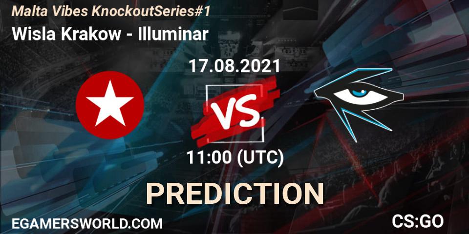 Prognose für das Spiel Wisla Krakow VS Illuminar. 17.08.2021 at 11:05. Counter-Strike (CS2) - Malta Vibes Knockout Series #1
