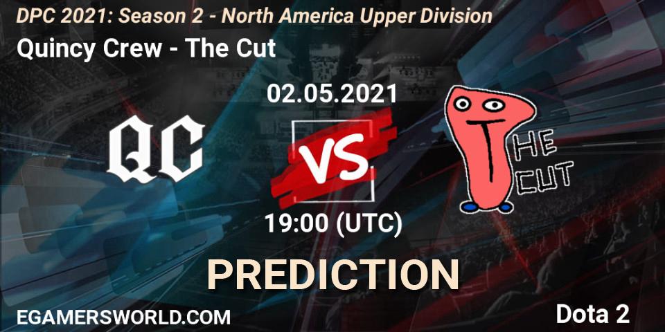 Prognose für das Spiel Quincy Crew VS The Cut. 02.05.21. Dota 2 - DPC 2021: Season 2 - North America Upper Division 