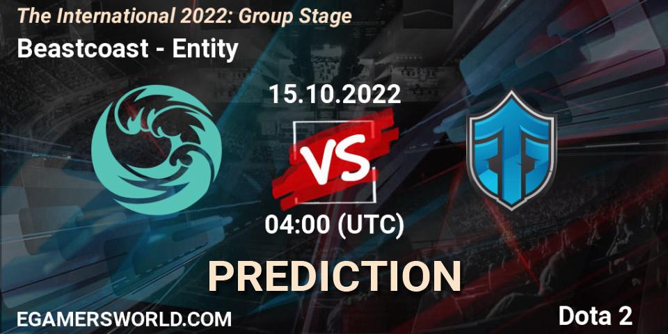 Prognose für das Spiel Beastcoast VS Entity. 15.10.22. Dota 2 - The International 2022: Group Stage