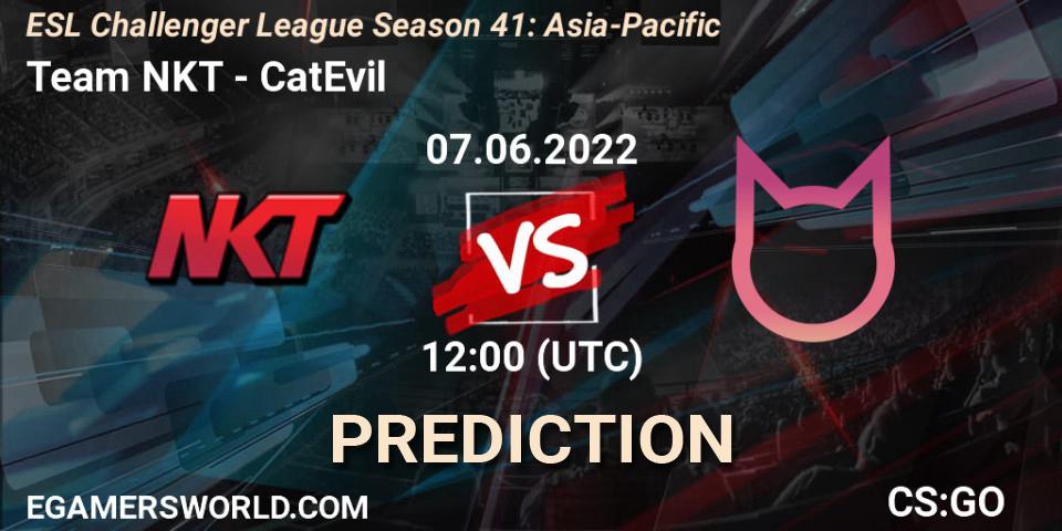 Prognose für das Spiel Team NKT VS CatEvil. 07.06.2022 at 12:00. Counter-Strike (CS2) - ESL Challenger League Season 41: Asia-Pacific