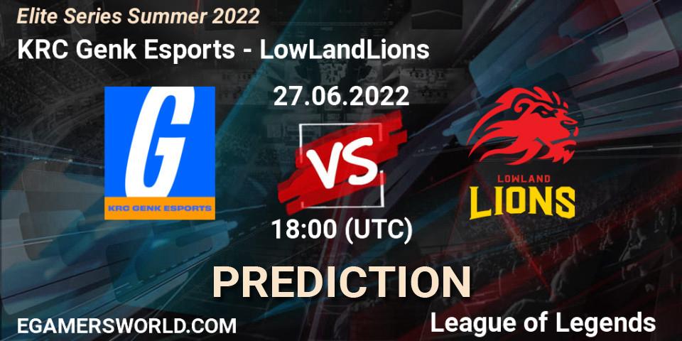 Prognose für das Spiel KRC Genk Esports VS LowLandLions. 27.06.22. LoL - Elite Series Summer 2022